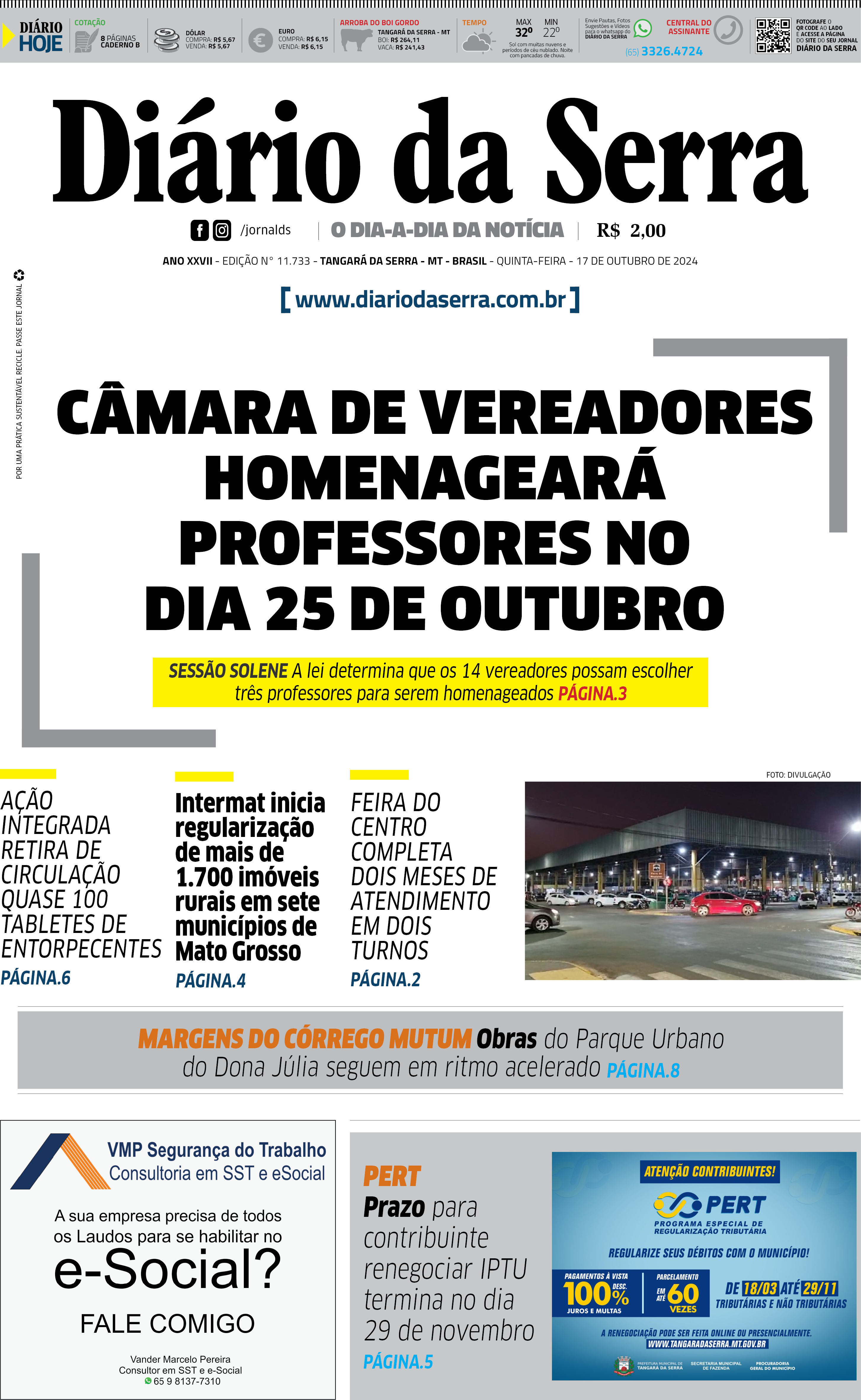 Edição impressa de 17/10/2024