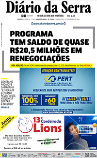 Edição impressa de 27/11/2024