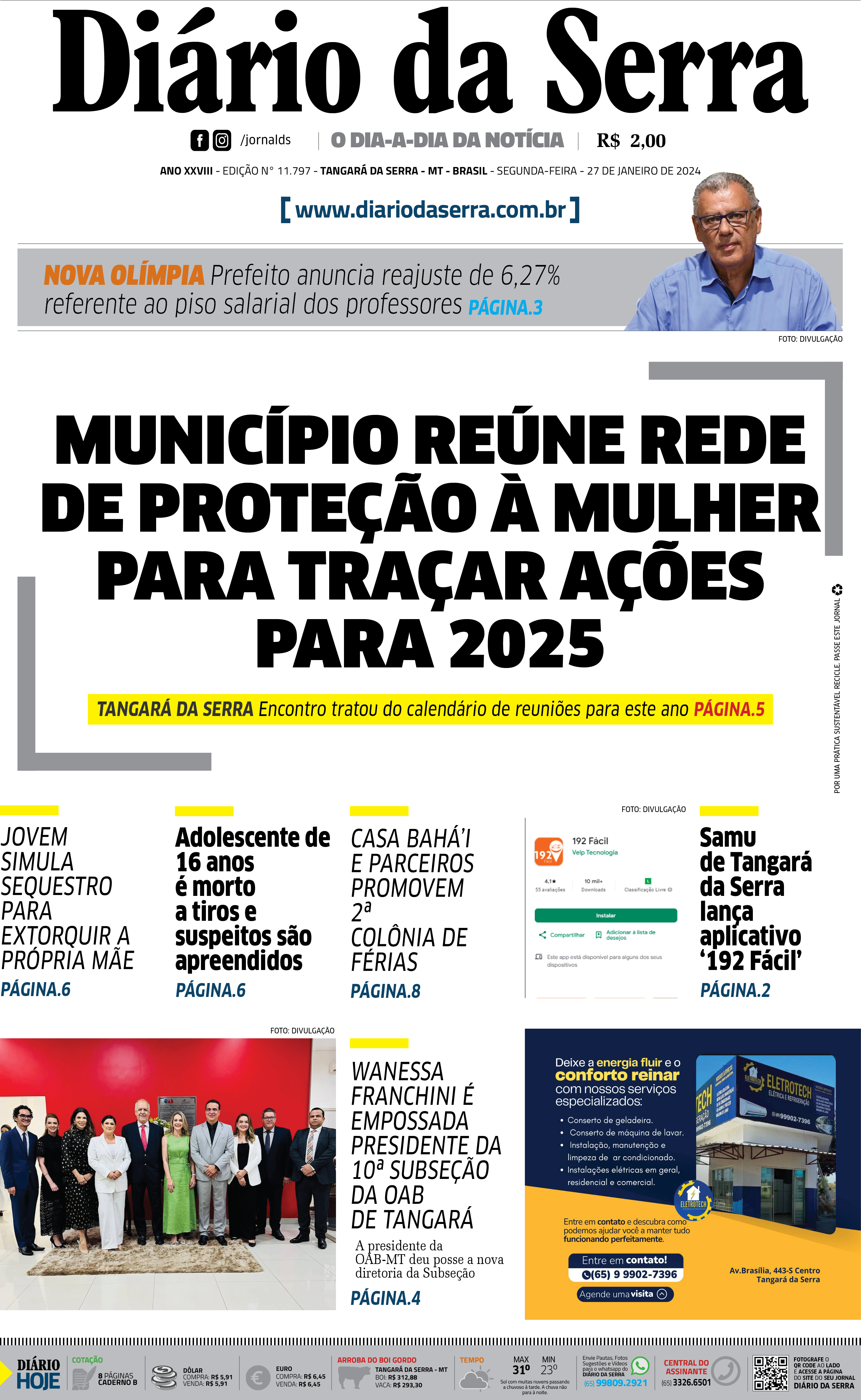 Edição impressa de 27/01/2025