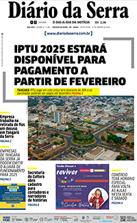 Edição impressa de 31/01/2025