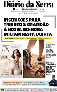Edição impressa de 30/04/2025