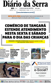 Edição impressa de 10/10/2025