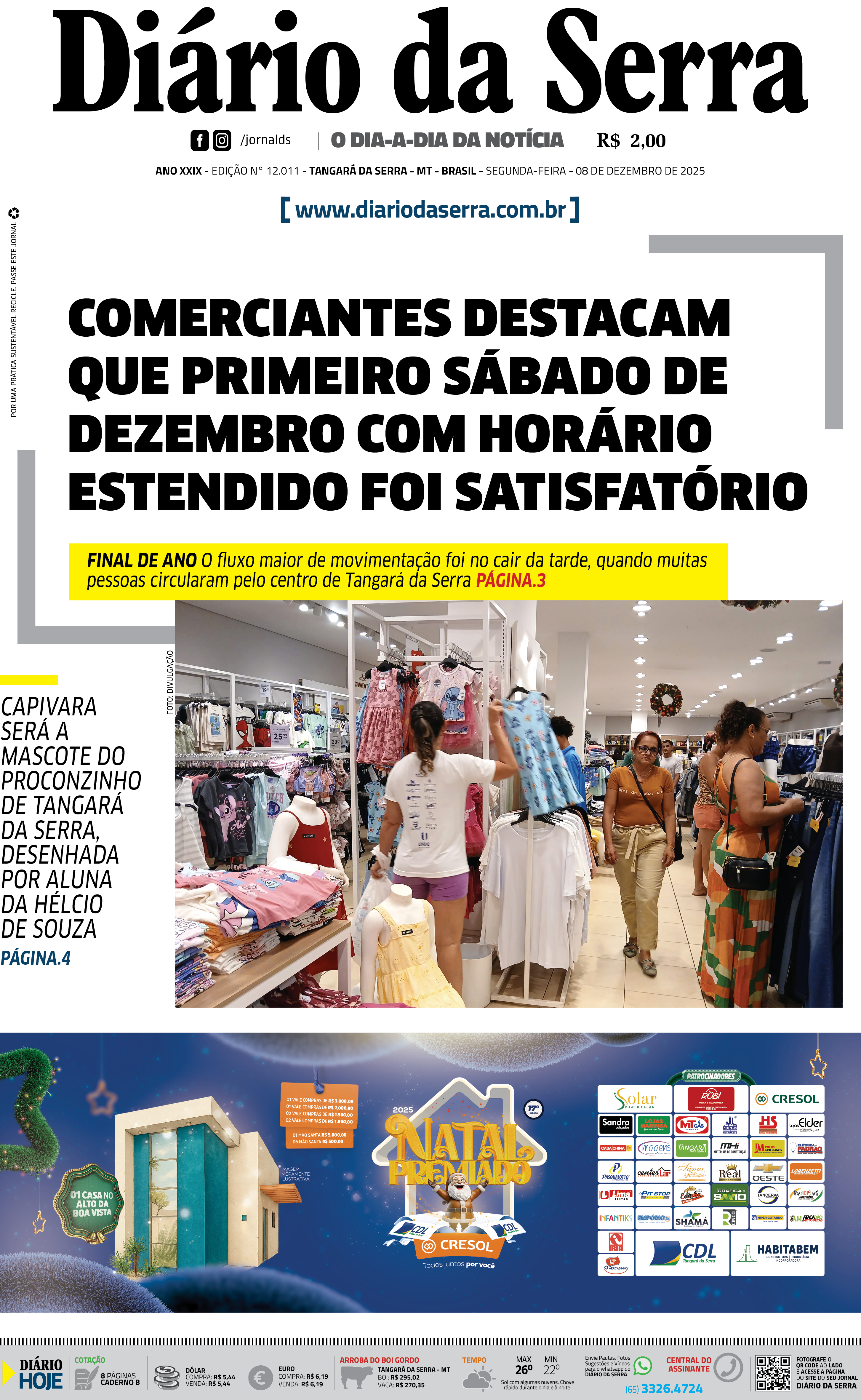 Edição impressa de 08/12/2025
