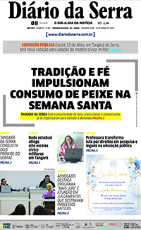 Edição impressa de 30/03/2026