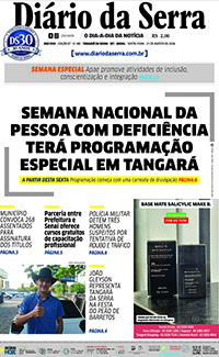 Edição impressa de 21/08/2026