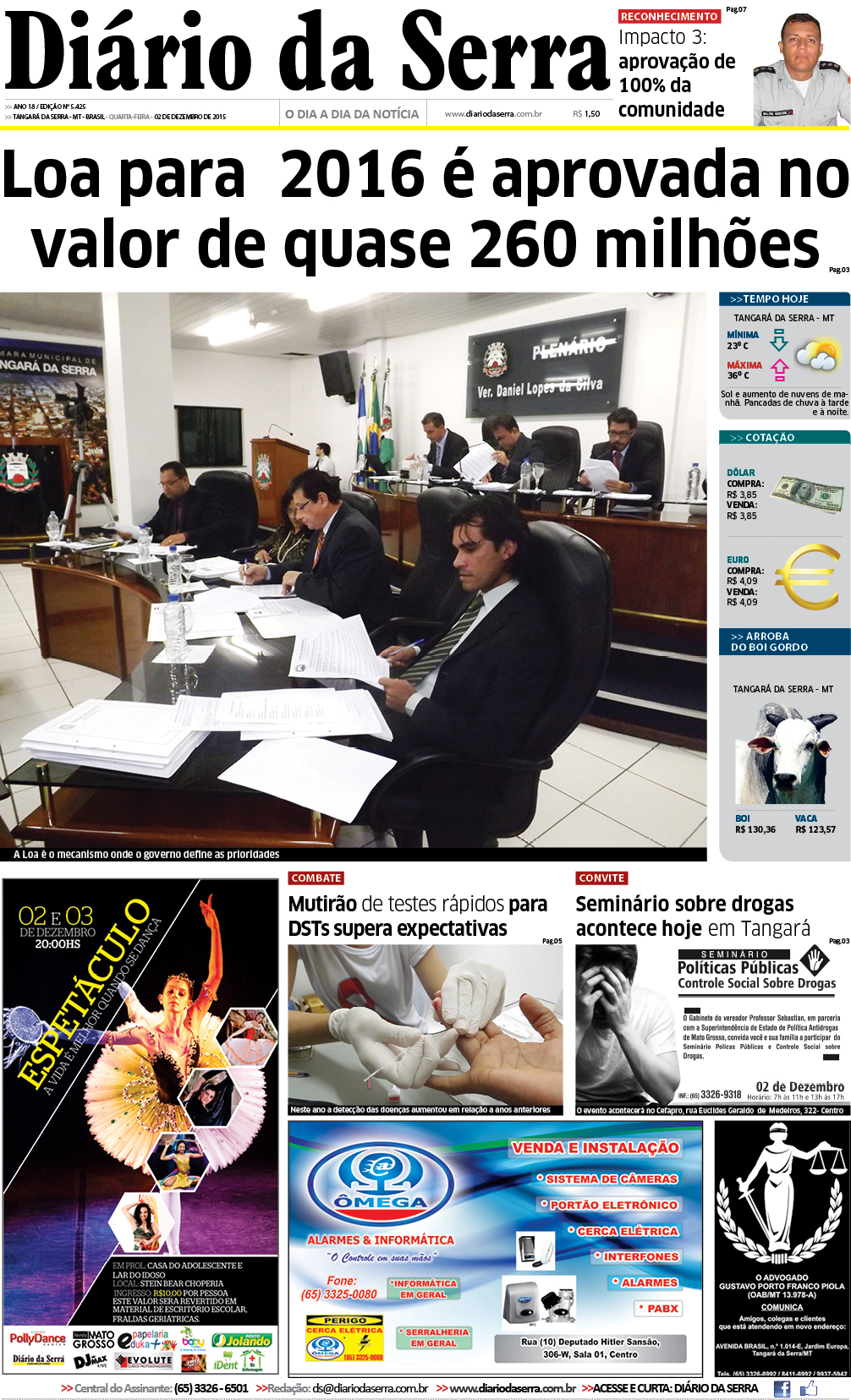 Edição impressa de 02/12/2015