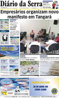 Edição impressa de 22/03/2016