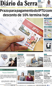 Edição impressa de 29/04/2016