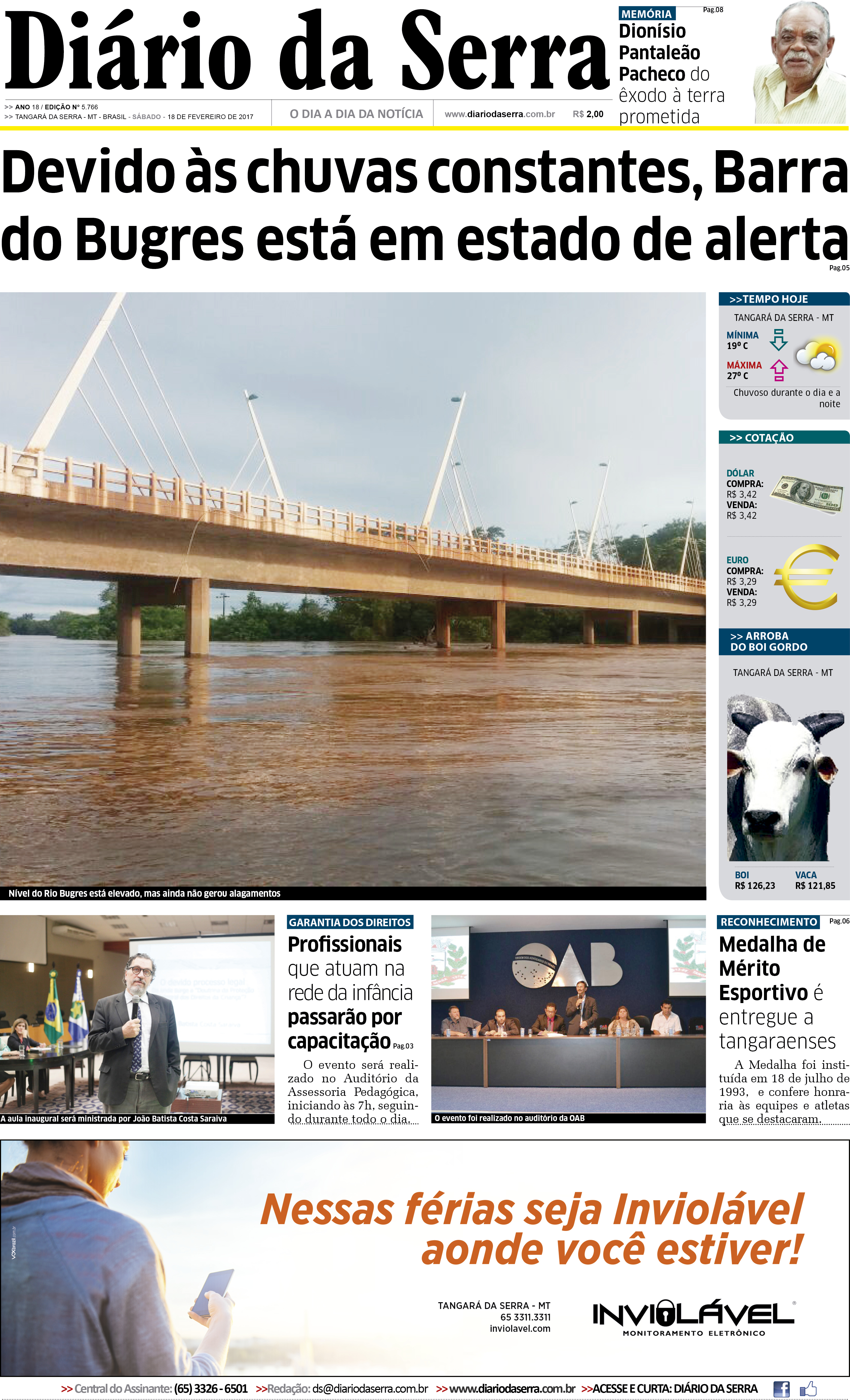 Edição impressa de 18/02/2017