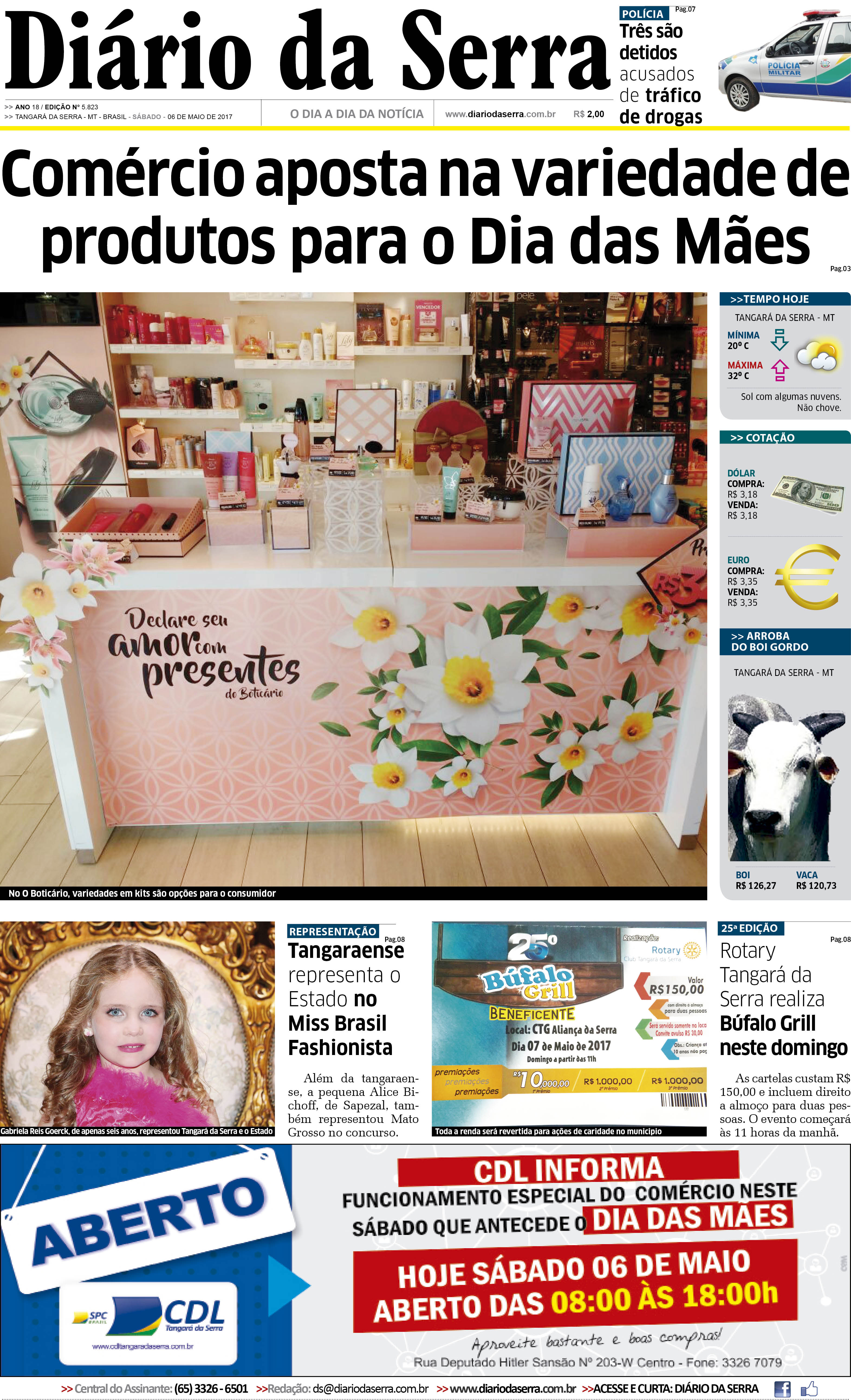 Edição impressa de 06/05/2017