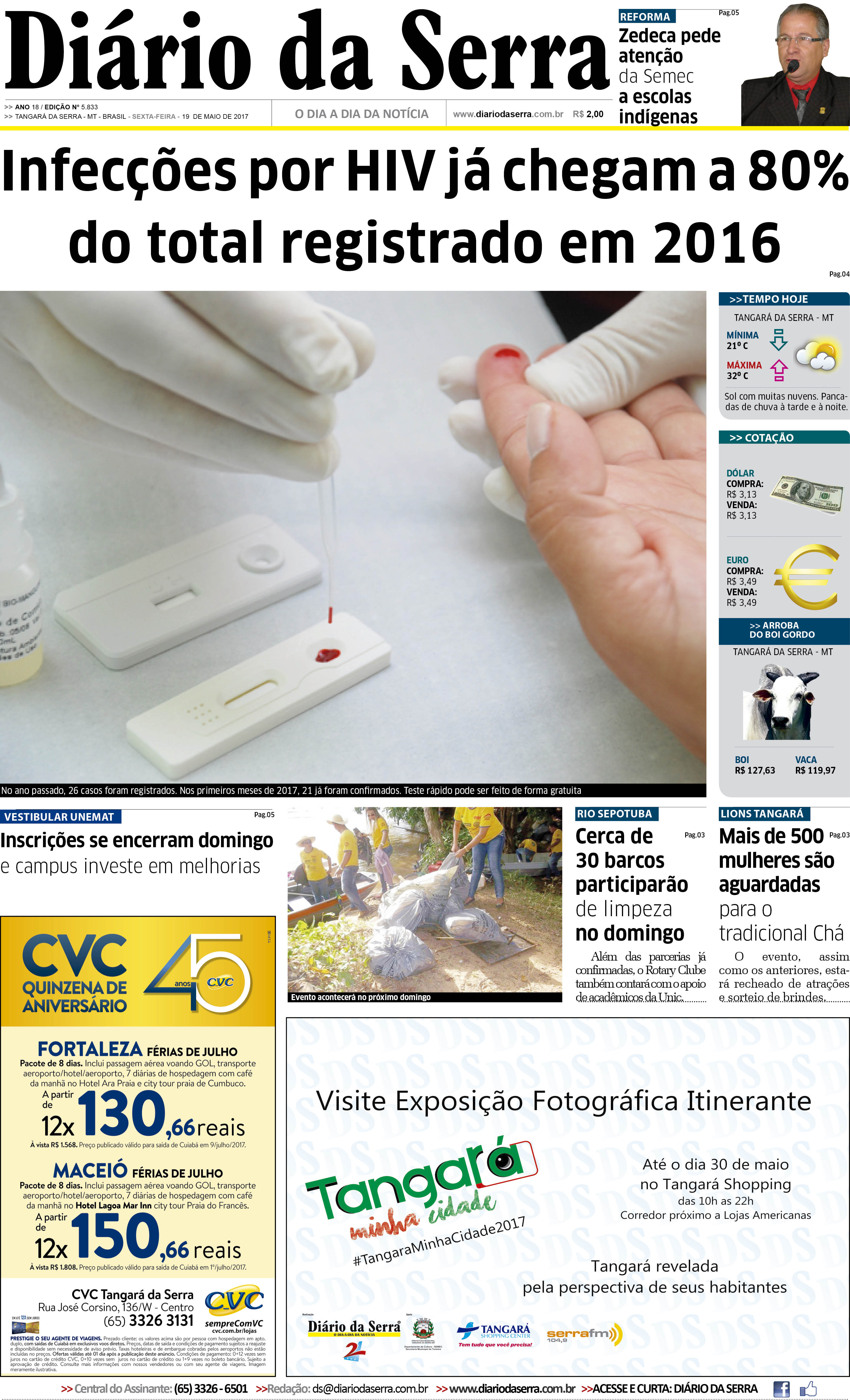 Edição impressa de 19/05/2017