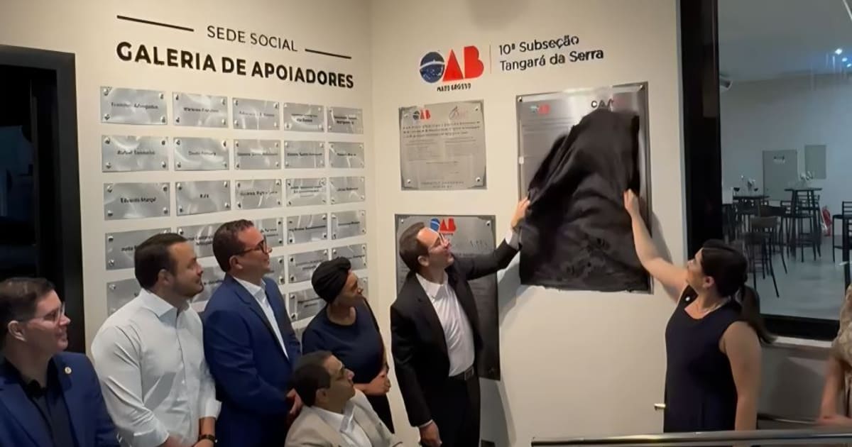 OAB inaugura Sede Social e reforma parlatório em Tangará da Serra, MT